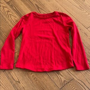 Wonder Nation Vibrant Red Long Sleeve Tee